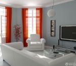 90平米别墅时尚简约客厅装修效果图片大全