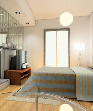 最新现代简约风格90平方米二室二厅卧室装修图片
