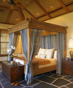 东南亚风格20平米卧室装修效果图