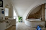 2023最新地中海风格公寓砖砌浴缸装修效果图片