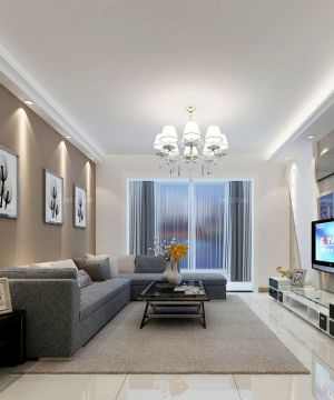 小两室转角沙发装修效果图片欣赏