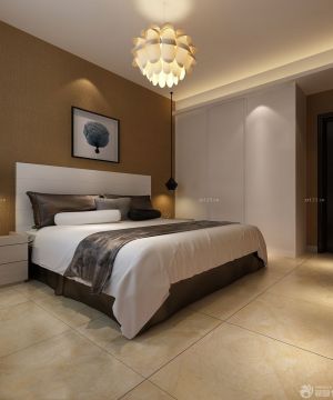 2023欧式90平小三居卧室地面花纹瓷砖装修效果图片