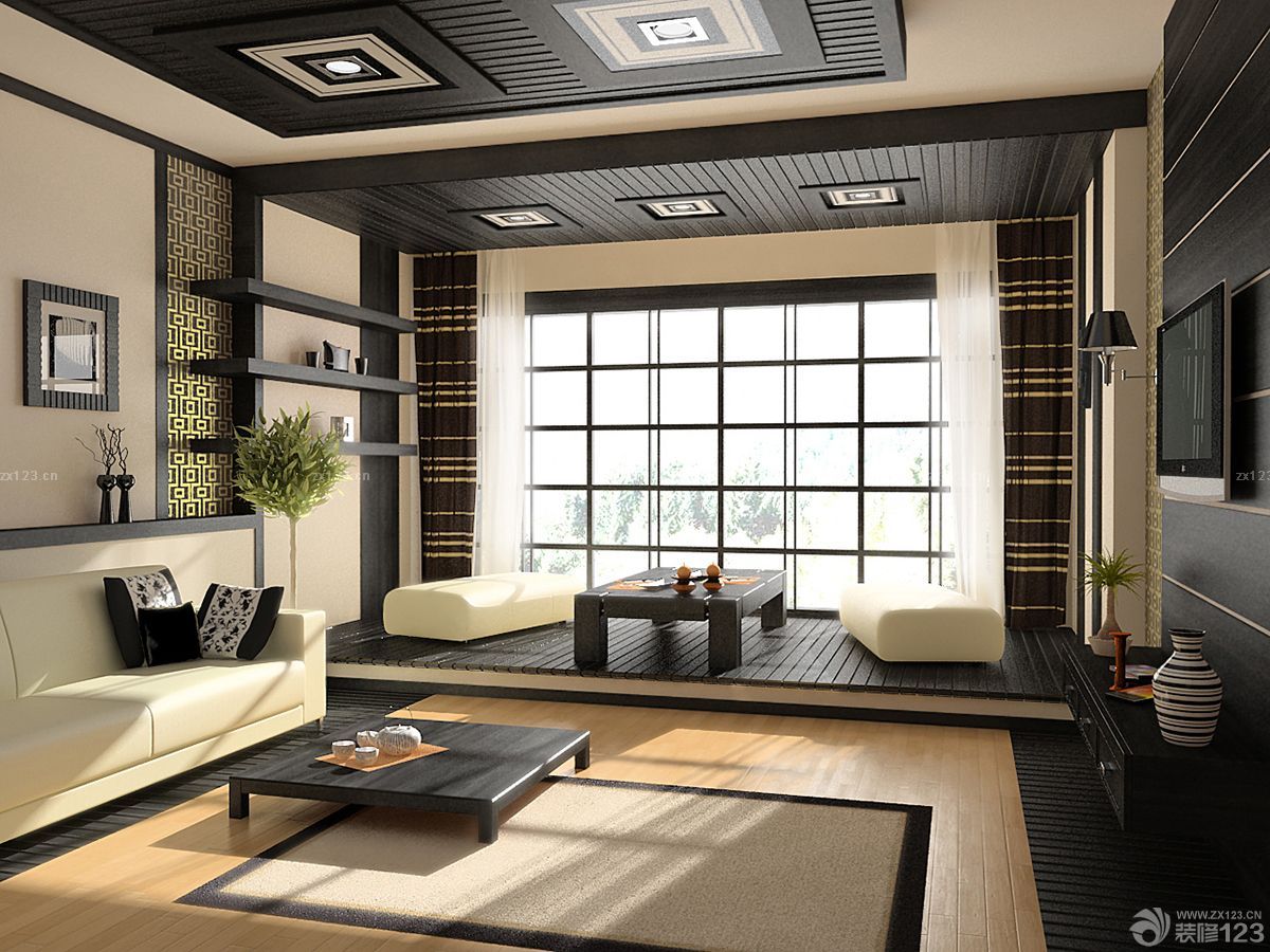 最新日式风格两居室装修效果图大全2023