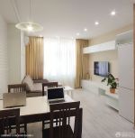 2025简约两居室黄色窗帘装修效果图片大全