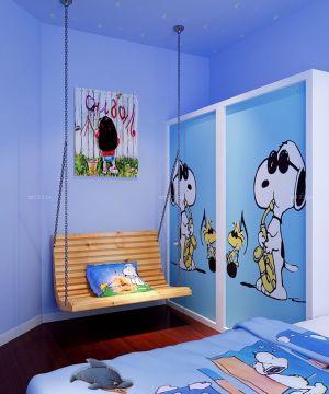 最新简约现代90平两室一厅小儿童房装修效果图