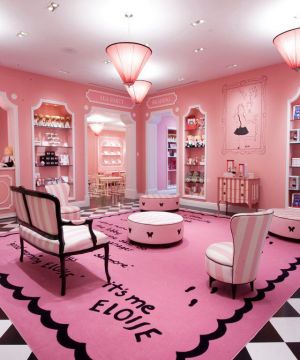 唯美两室一厅粉色墙面装修效果图大全2023图片欣赏