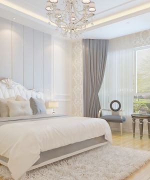 最新欧式90平两居家装窗帘装修效果图欣赏