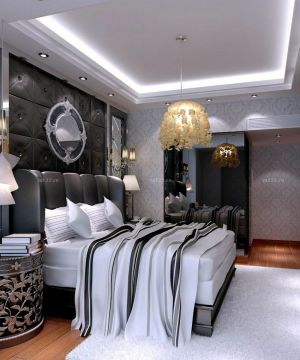 两室一厅简欧风格主卧室装修设计图片欣赏