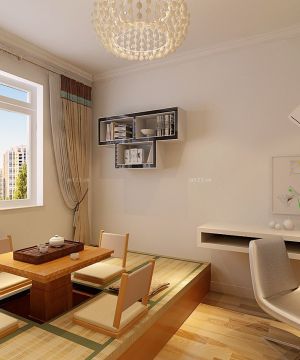 90平三居室室内阳台榻榻米装修效果图片大全