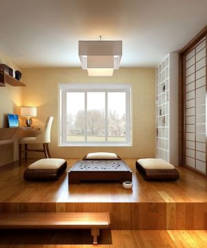 2023现代日式三房一厅家庭休闲区装修图片