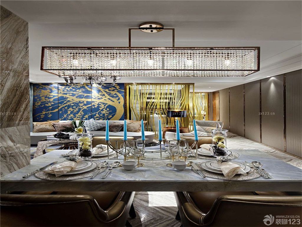 欧式时尚餐厅装修效果图大全2025图片 