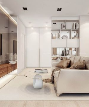 经典两室一厅客厅简约电视柜装修效果图片大全2025图片