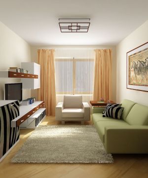 简装现代风格两室一厅客厅装修效果图大全2023图片