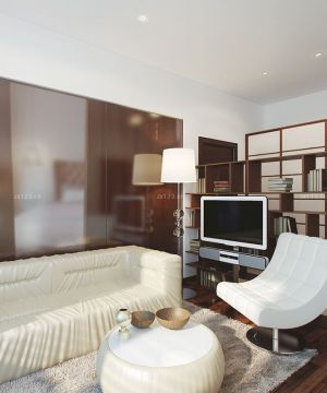 两室一厅客厅创意隔断设计装修效果图大全2023图片