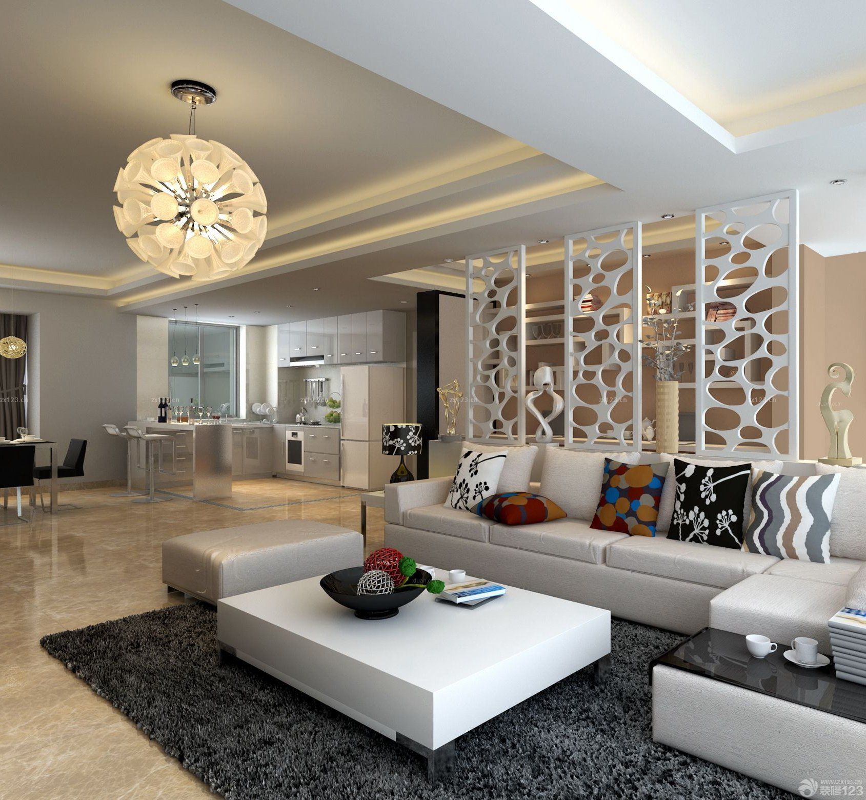 2025家装现代风格90后家居客厅装修效果图片