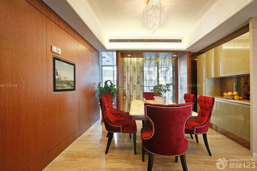 简欧风格餐厅装修设计实景图欣赏2025