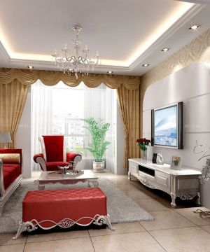两房一厅客厅北欧风格装修设计效果图欣赏