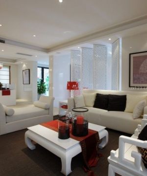 现代中式风格客厅沙发效果图片欣赏