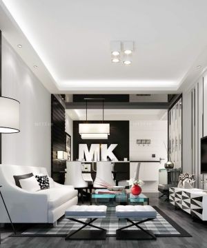 90平米家装客厅墙面装修设计效果图片欣赏