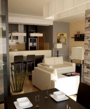 最新欧式风格两室两厅家庭装修仿古砖设计效果图