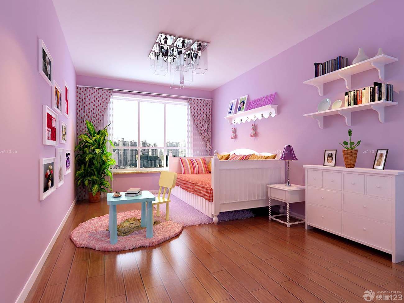 两房一厅可爱儿童房间装修效果图