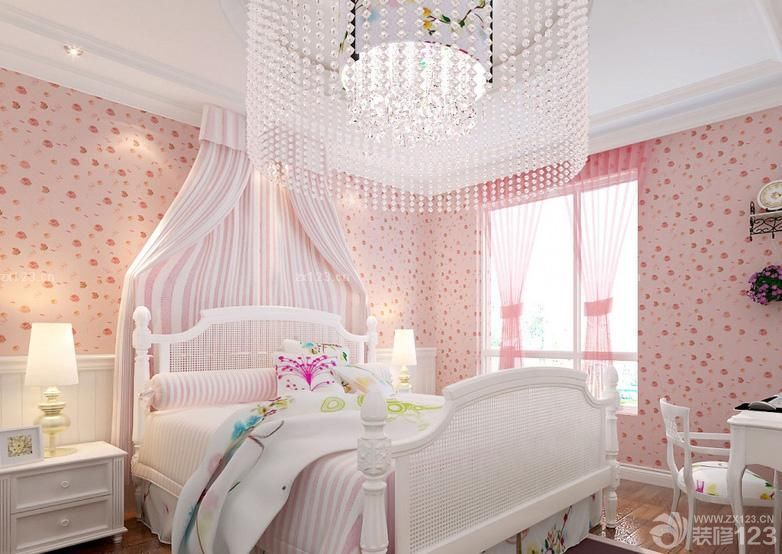 80平米二室一厅女孩卧室装修效果图欣赏2025