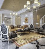 精装欧式风格复式楼客厅装修效果图大全2025图片