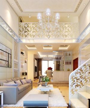 2025唯美欧式风格90平小复式装修效果图样板大全