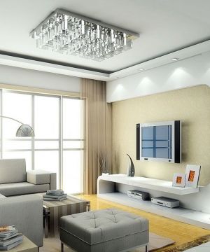 最新80平米小户型简装客厅窗帘装修效果图