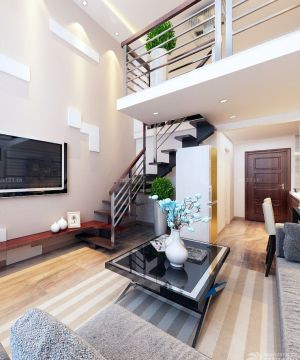 现代家装风格小复式楼梯效果图片大全