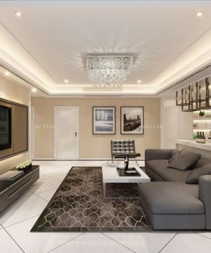 2025后现代装修风格转角沙发装修效果图片大全