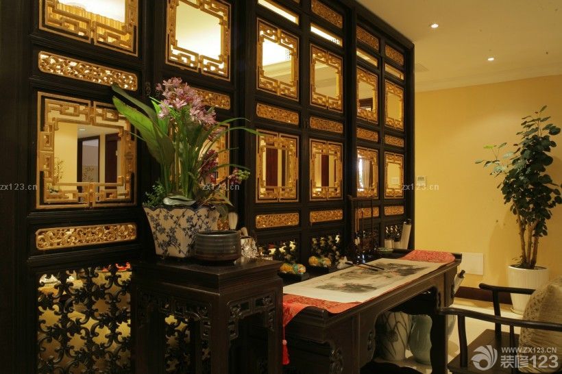 最新东南亚装修风格书房图片大全