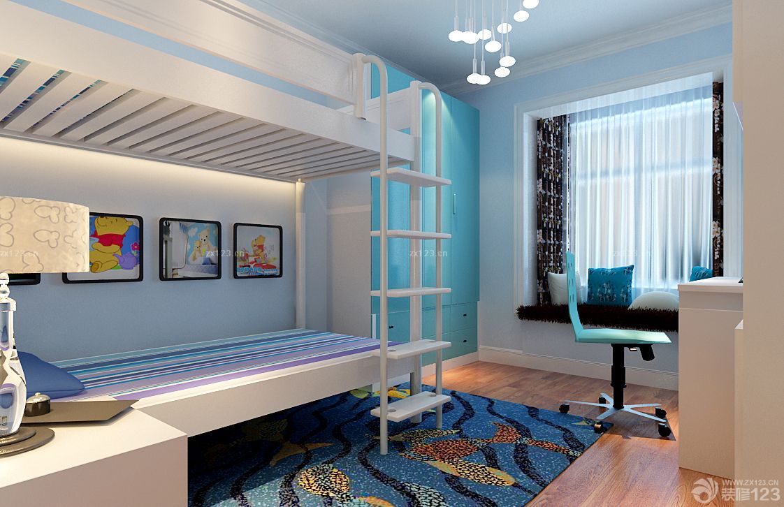 80平米高低床装修图片欣赏_设计456装修效果图