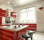 现代家装90平米小户型厨房吧台装修效果图欣赏