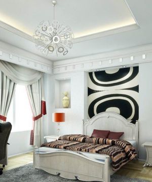 2025唯美顶楼复式欧式卧室装修效果图片大全