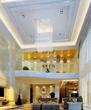 2025最新北欧简约风格复式别墅客厅设计图片