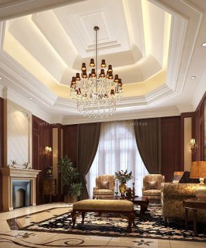 复式别墅家装吊顶设计装修图片