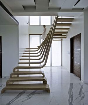 最新创意现代风格复式楼梯设计效果图欣赏