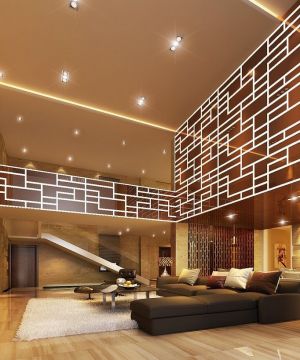 2025小复式室内装饰客厅楼梯装修效果图欣赏
