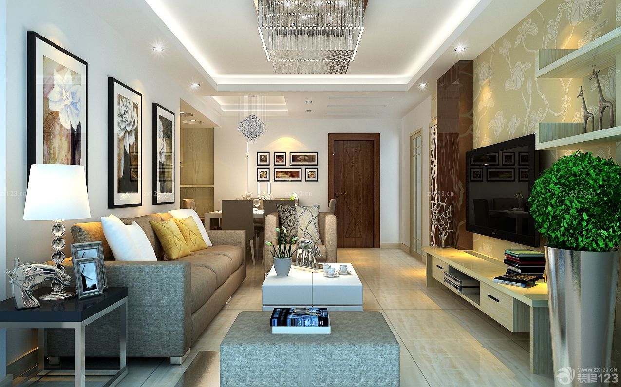 2025 现代客厅沙发背景墙装修图片