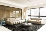 现代80平方二室一厅客厅组合沙发装修效果图欣赏
