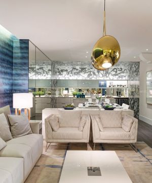 2025时尚80平米复式楼白色踢脚线最新装修效果图