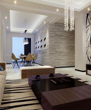 别墅现代欧式客厅室内设计效果图