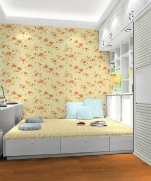 2025田园风格小户型深褐色木地板装修效果图片