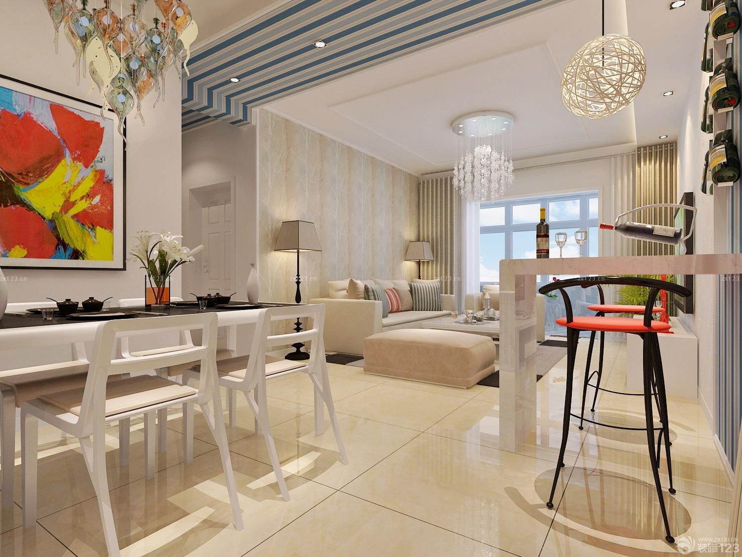 2025小户型装修设计异形椅子装修效果图片