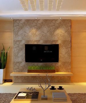 2023小户型装修设计客厅电视电视背景墙效果图