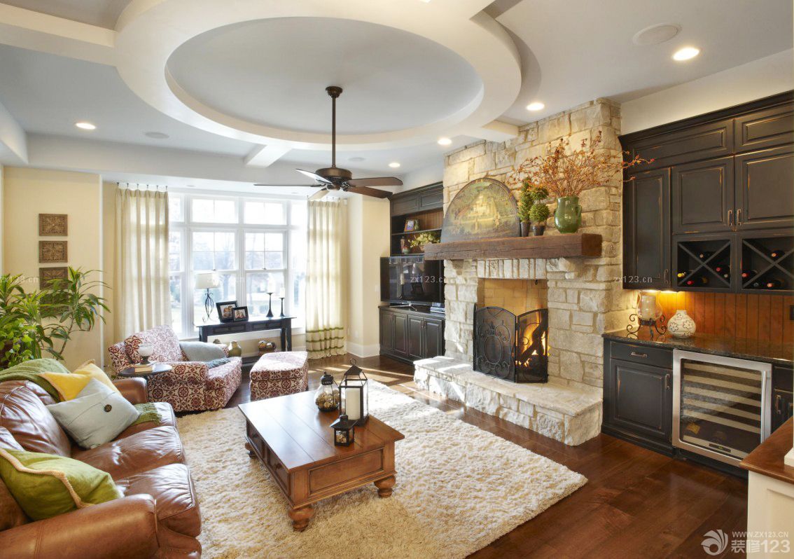 最新美式田园复式楼装修效果图欣赏