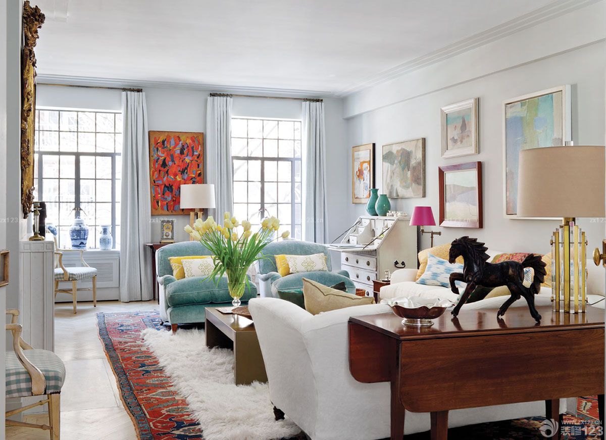 2025唯美小户型美式复式装修效果图片大全