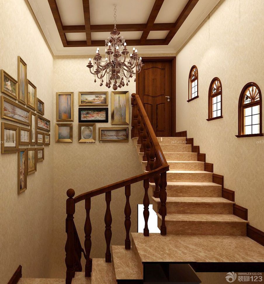 楼梯棚顶造型设计图片