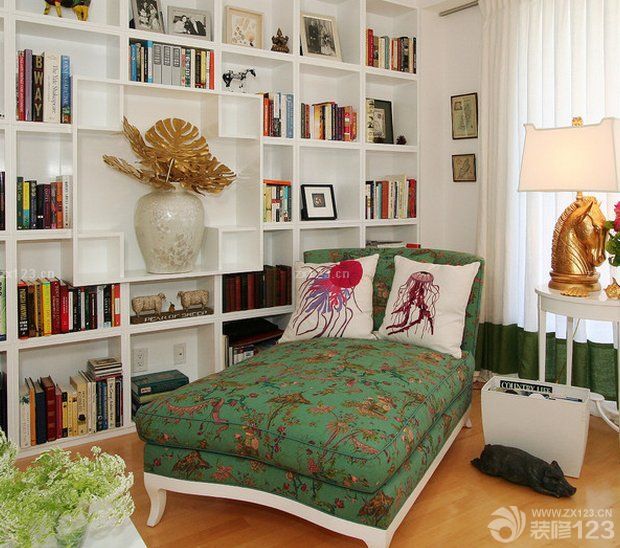 美式风格90平米房屋带阁楼装修效果图